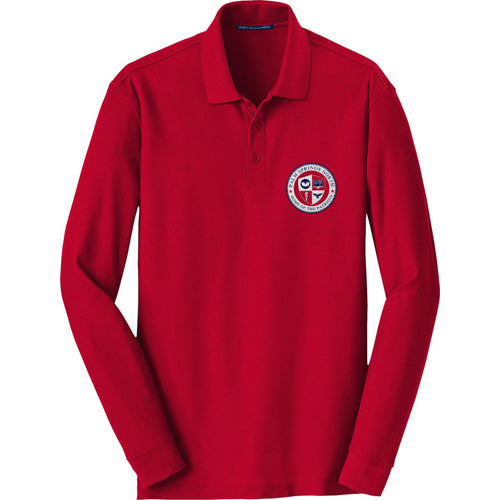 PSN Long Sleeve Polo Red